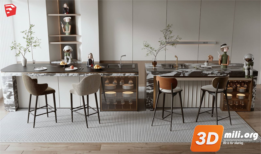 Kitchen island Skp Files